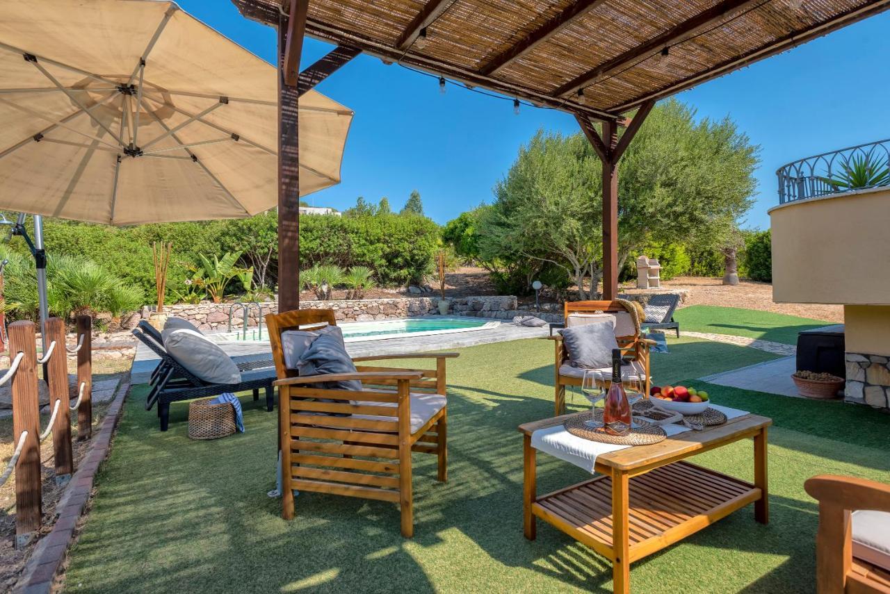 Villa Pedra Alghero - Appartamento In Villa Con Piscina エクステリア 写真