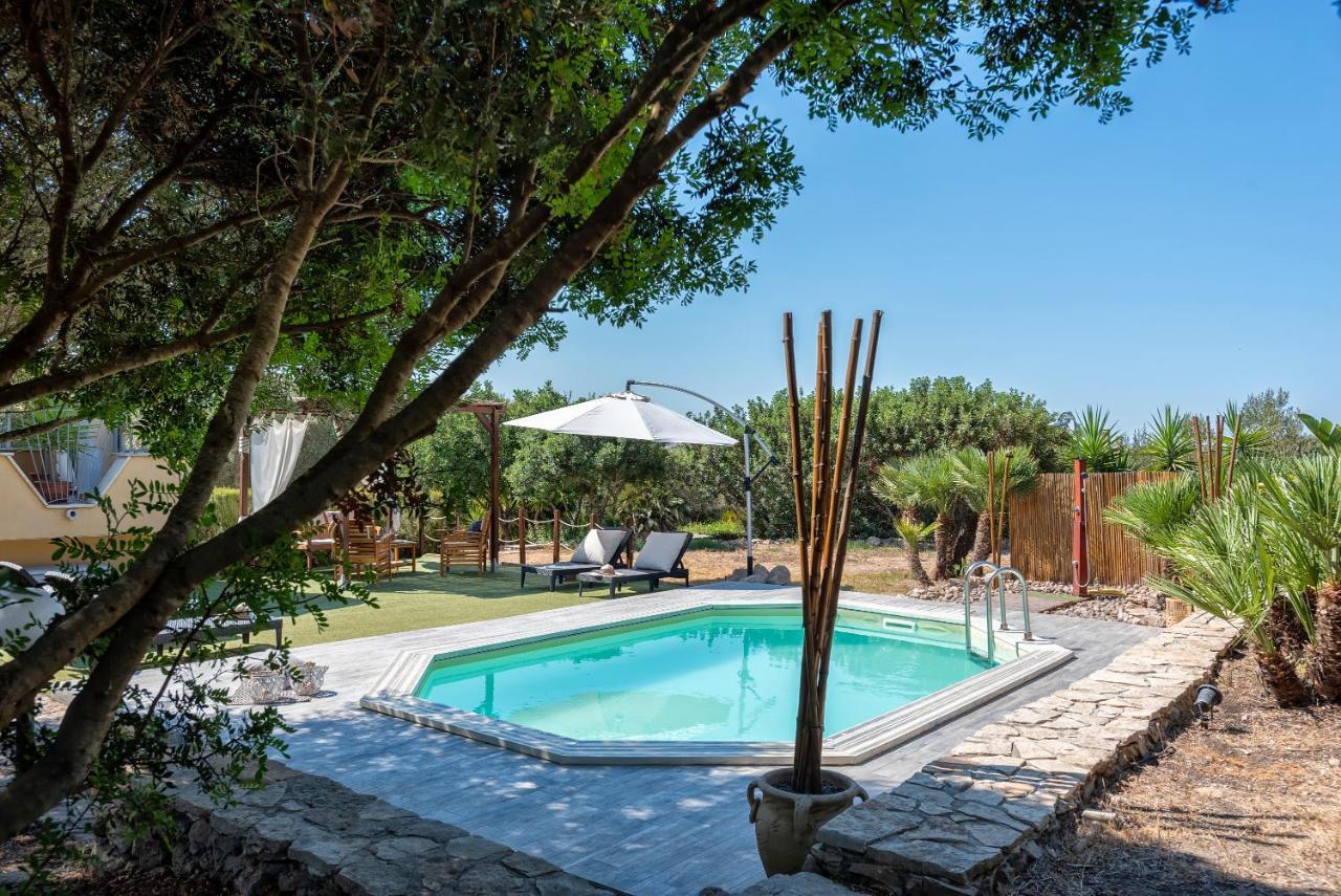 Villa Pedra Alghero - Appartamento In Villa Con Piscina エクステリア 写真