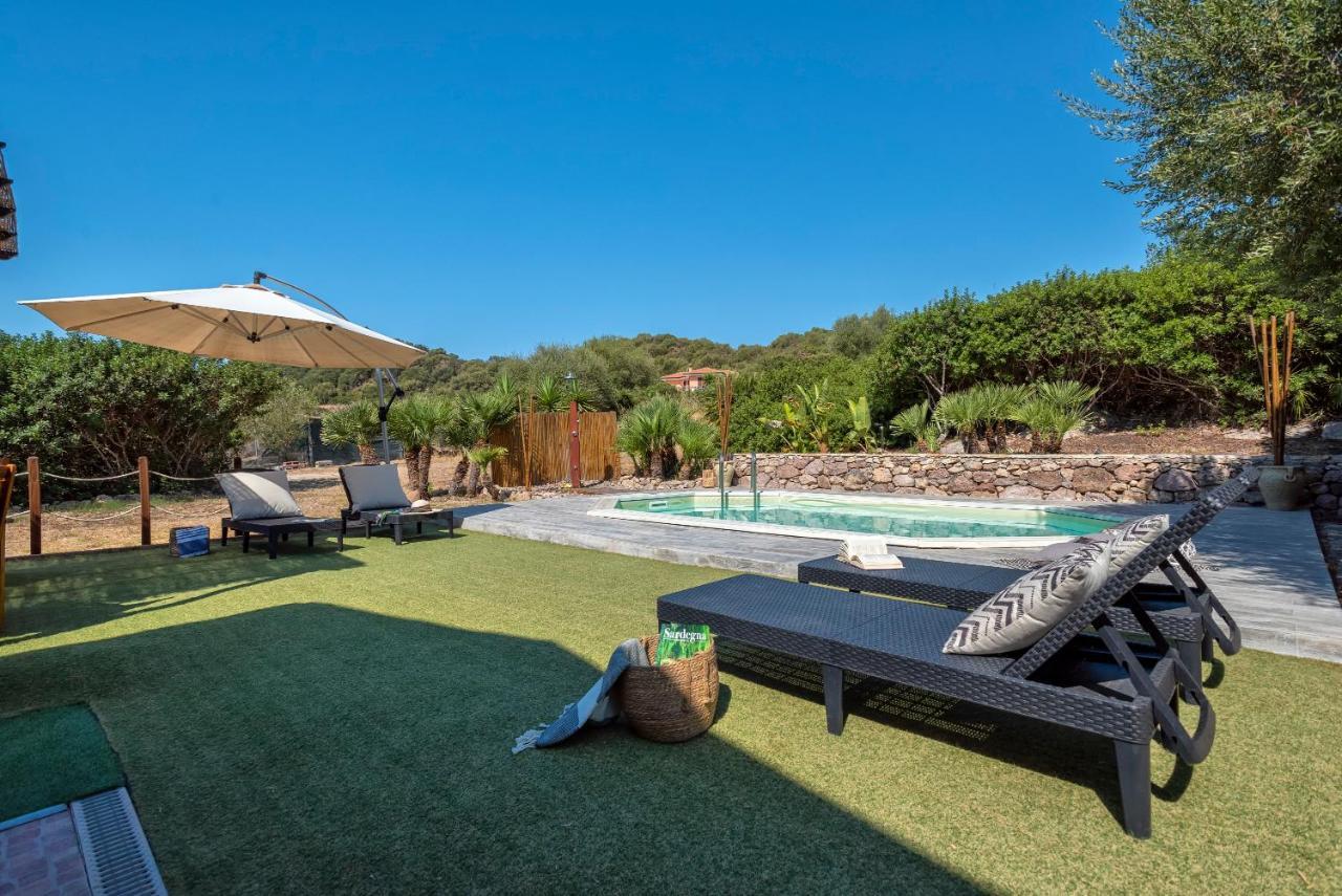 Villa Pedra Alghero - Appartamento In Villa Con Piscina エクステリア 写真